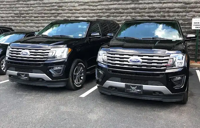 Black Ford Suvs Parked Philadelphia County Pennsylvania in Philadelphia, Pennsylvania