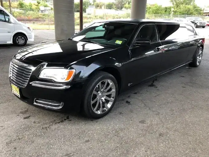 Black Stretch Limousine Roadside Philadelphia County Pennsylvania in Philadelphia, Pennsylvania
